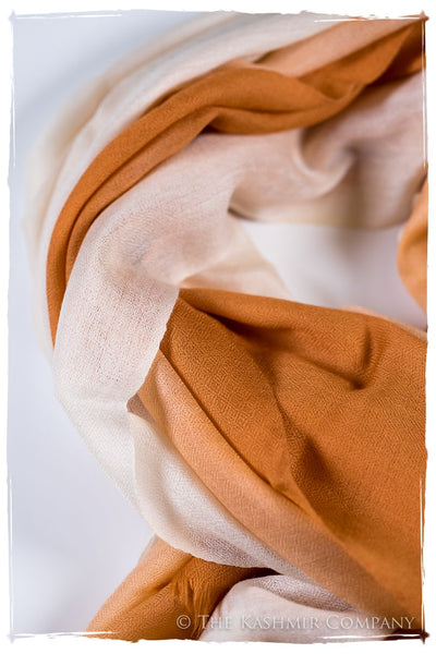 Sandstone Harmonieuse Kashmir Wool Scarf