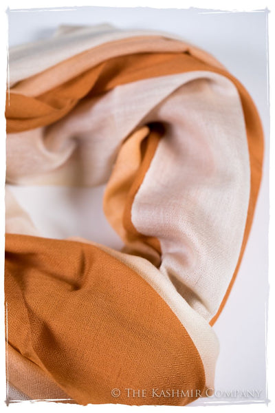 Sandstone Harmonieuse Kashmir Wool Scarf