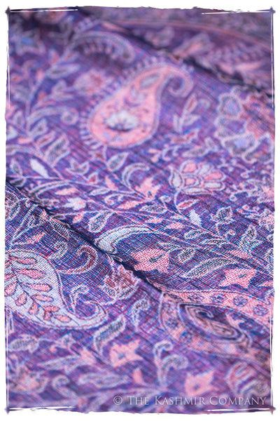 Adelasia Paisley Reversible Kashmir Wool Scarf