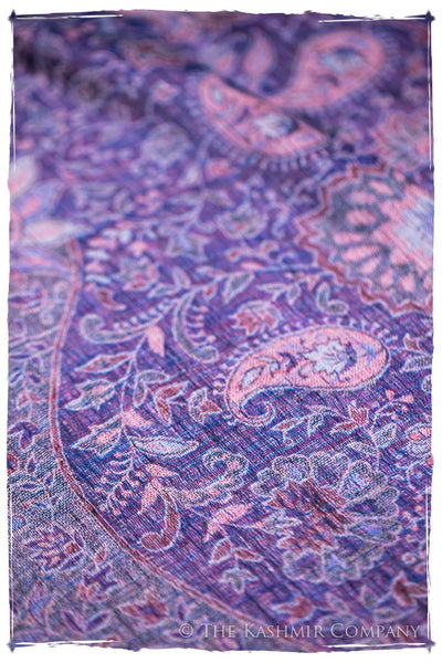 Adelasia Paisley Reversible Kashmir Wool Scarf