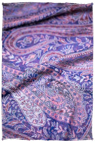 Adelasia Paisley Reversible Kashmir Wool Scarf