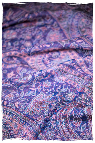 Adelasia Paisley Reversible Kashmir Wool Scarf