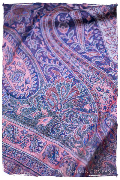 Adelasia Paisley Reversible Kashmir Wool Scarf