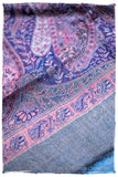 Adelasia Paisley Reversible Kashmir Wool Scarf