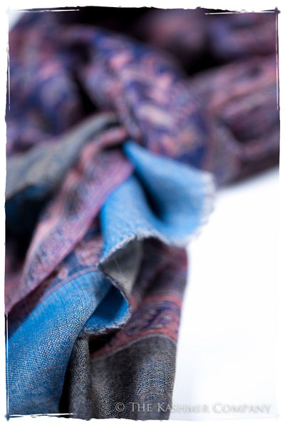 Adelasia Paisley Reversible Kashmir Wool Scarf