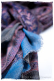 Adelasia Paisley Reversible Kashmir Wool Scarf