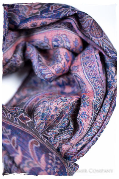 Adelasia Paisley Reversible Kashmir Wool Scarf