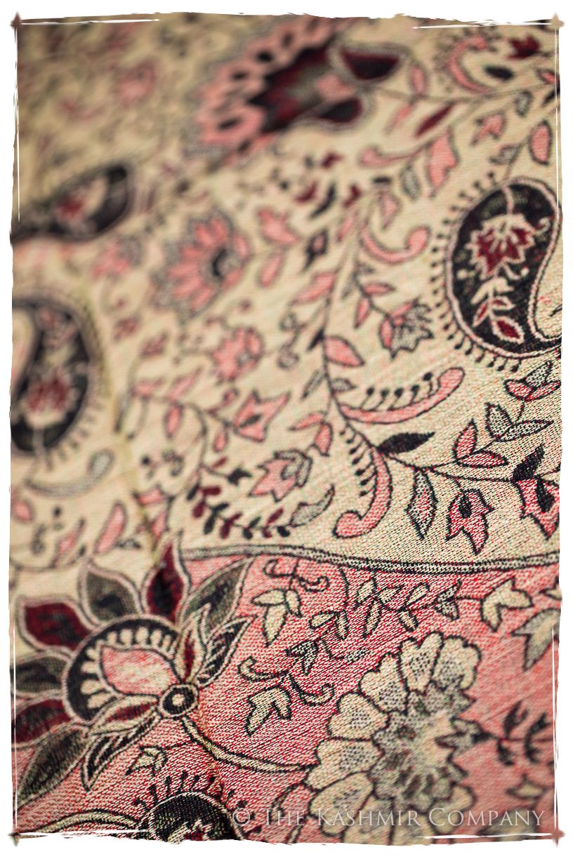 Adriana Paisley Reversible Kashmir Wool Scarf