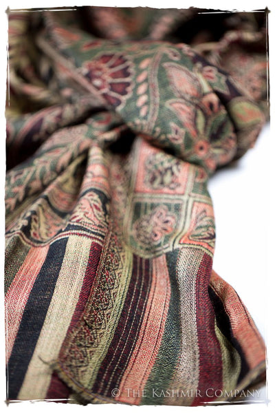 Adriana Paisley Reversible Kashmir Wool Scarf