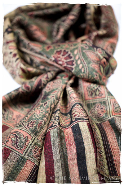 Adriana Paisley Reversible Kashmir Wool Scarf