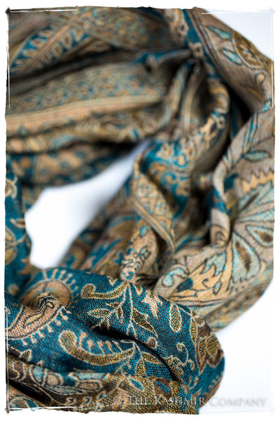 Alessandra Paisley Reversible Kashmir Wool Scarf