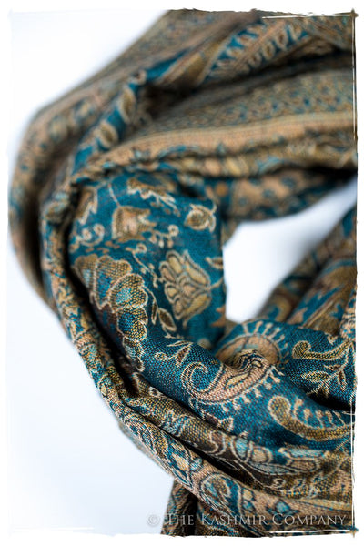 Alessandra Paisley Reversible Kashmir Wool Scarf