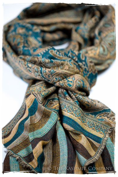 Alessandra Paisley Reversible Kashmir Wool Scarf