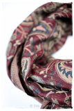 Annamaria Paisley Reversible Kashmir Wool Scarf