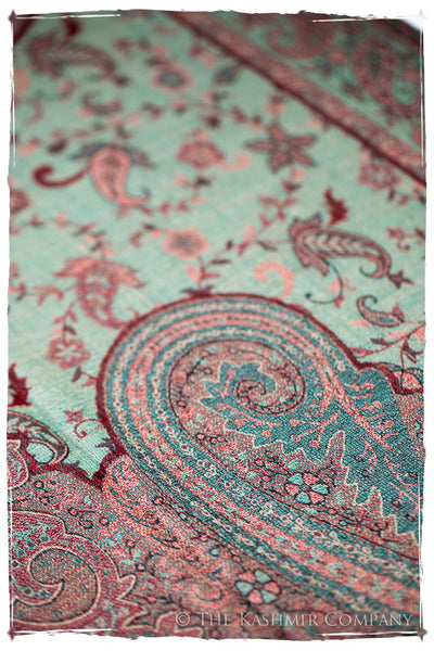 Annunziata Paisley Reversible Kashmir Wool Scarf