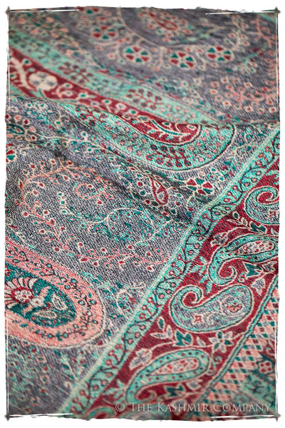 Annunziata Paisley Reversible Kashmir Wool Scarf