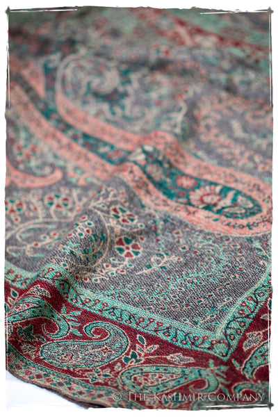 Annunziata Paisley Reversible Kashmir Wool Scarf