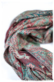 Annunziata Paisley Reversible Kashmir Wool Scarf
