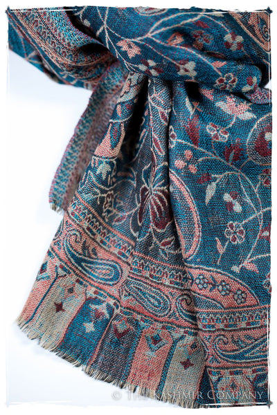 Antonietta Paisley Reversible Kashmir Wool Scarf