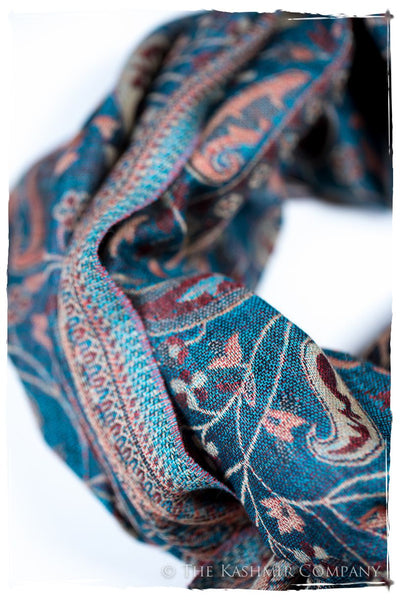 Antonietta Paisley Reversible Kashmir Wool Scarf