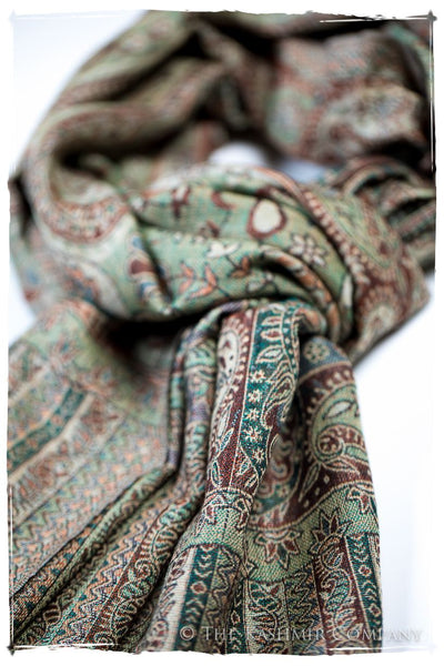 Bianca Maria Paisley Reversible Kashmir Wool Scarf