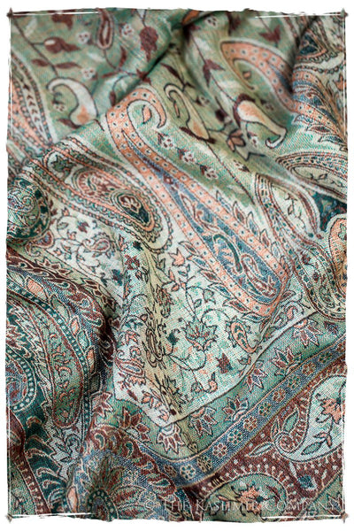 Bianca Maria Paisley Reversible Kashmir Wool Scarf
