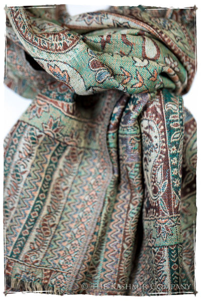 Bianca Maria Paisley Reversible Kashmir Wool Scarf