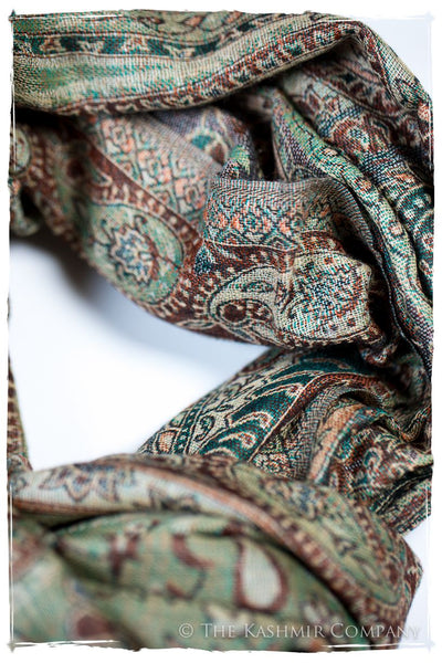 Bianca Maria Paisley Reversible Kashmir Wool Scarf