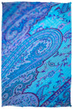 Aurora Paisley Reversible Kashmir Wool Scarf
