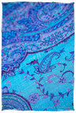 Aurora Paisley Reversible Kashmir Wool Scarf