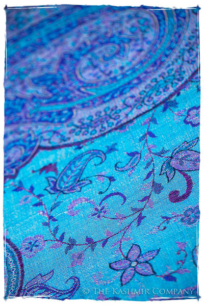 Aurora Paisley Reversible Kashmir Wool Scarf