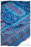 Aurora Paisley Reversible Kashmir Wool Scarf