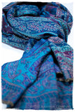 Aurora Paisley Reversible Kashmir Wool Scarf