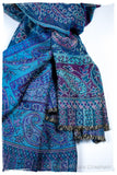 Aurora Paisley Reversible Kashmir Wool Scarf