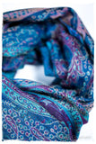 Aurora Paisley Reversible Kashmir Wool Scarf