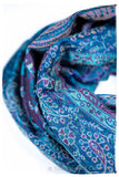 Aurora Paisley Reversible Kashmir Wool Scarf