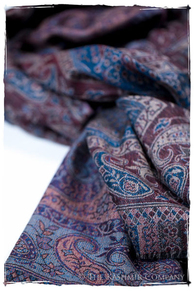 Catiuscia Paisley Reversible Kashmir Wool Scarf