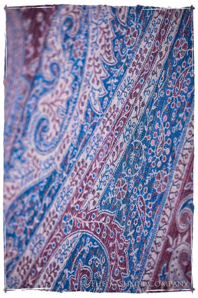 Catiuscia Paisley Reversible Kashmir Wool Scarf