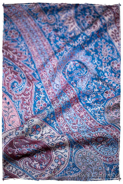 Catiuscia Paisley Reversible Kashmir Wool Scarf