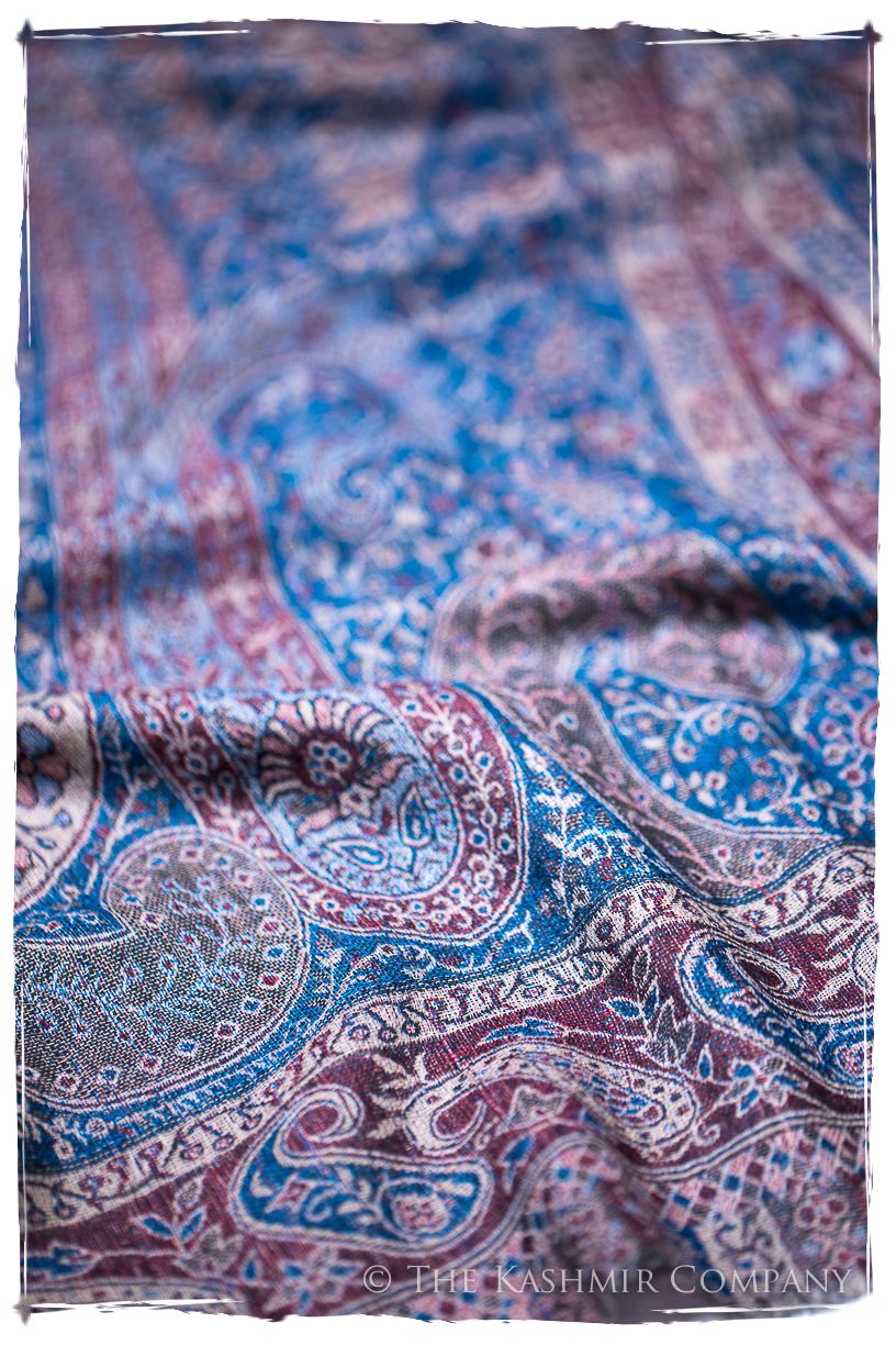 Catiuscia Paisley Reversible Kashmir Wool Scarf