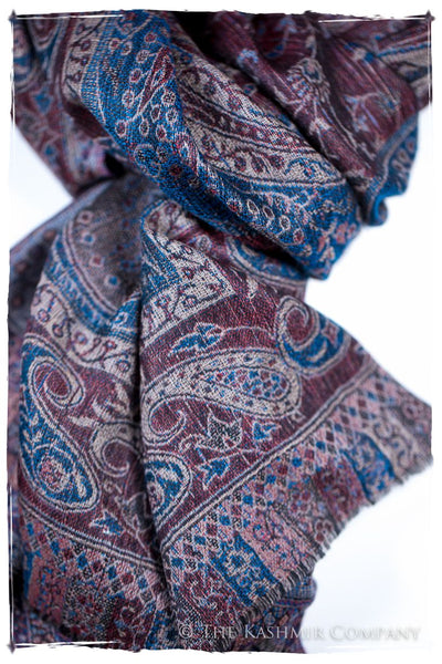 Catiuscia Paisley Reversible Kashmir Wool Scarf