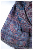 Catiuscia Paisley Reversible Kashmir Wool Scarf