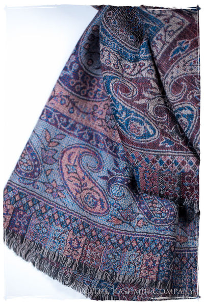 Catiuscia Paisley Reversible Kashmir Wool Scarf