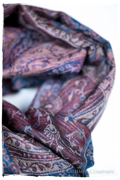 Catiuscia Paisley Reversible Kashmir Wool Scarf