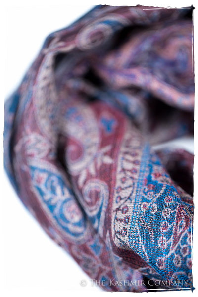 Catiuscia Paisley Reversible Kashmir Wool Scarf