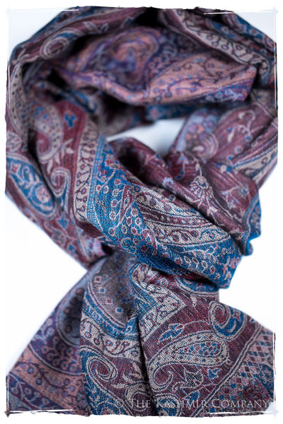 Catiuscia Paisley Reversible Kashmir Wool Scarf