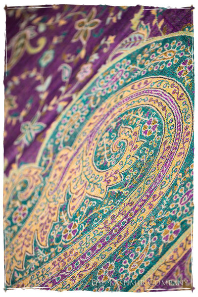 Clelia Paisley Reversible Kashmir Wool Scarf