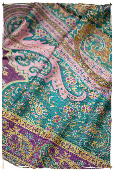 Clelia Paisley Reversible Kashmir Wool Scarf