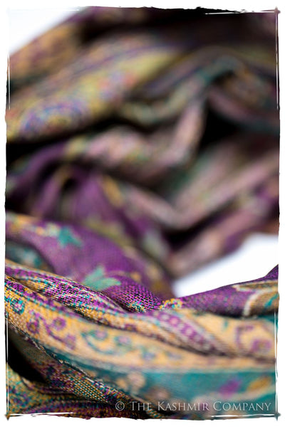 Clelia Paisley Reversible Kashmir Wool Scarf