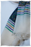 Giovanna Frontière Ivory Kashmir Wool Scarf